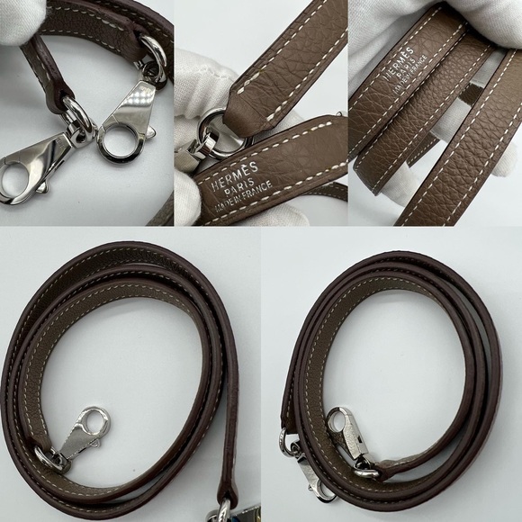 Authentic Hermès Togo Retourne Kelly 35 in Etoupe - Picture 11 of 11